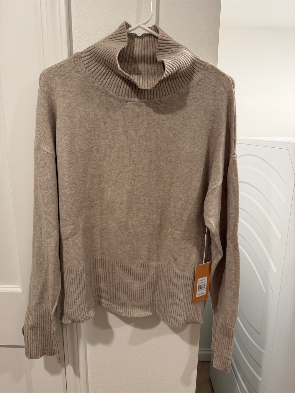 Cyrus Taupe Turtleneck Sweater